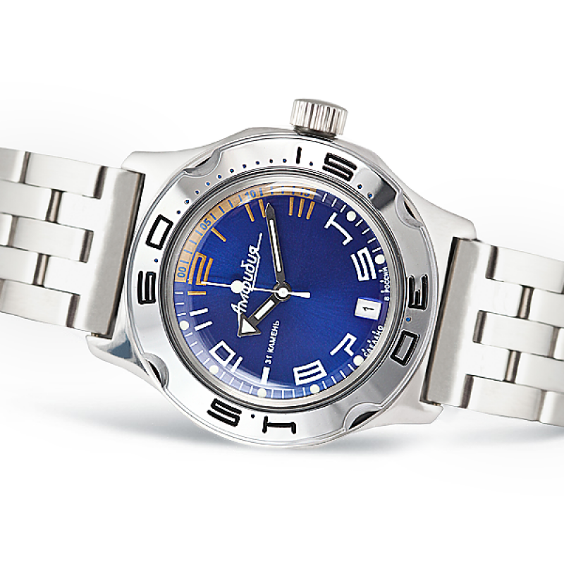 Vostok Watch Mechanical Military Amphibian Classic Russian Diver Scuba 200m Amfibia 2416b/100475