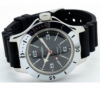 Vostok Amphibian Classic New Mechanical Military Watch Auto Divers 200m ...