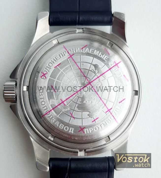 Vostok Amphibian Classic New Mechanical Military Watch Auto Divers 200m  Black Rubber Strap 13041A