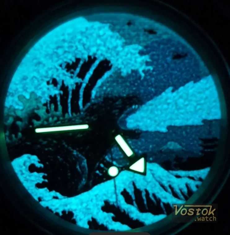 Vostok Watch Full Lume Kanagawa Godzilla 03 1 PS limit Amphibian Diver Auto 200m Amphibia 720Y03
